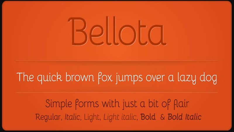 Bellota Font Free Download [Direct Link]