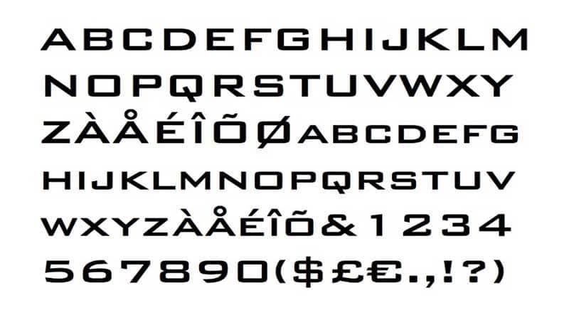 Bank Gothic Font Free Download [Direct Link]