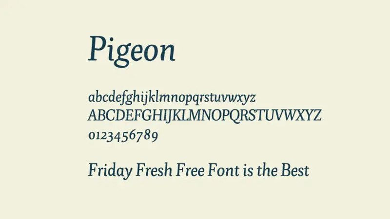 Pigeon Font Free Download [Direct Link]