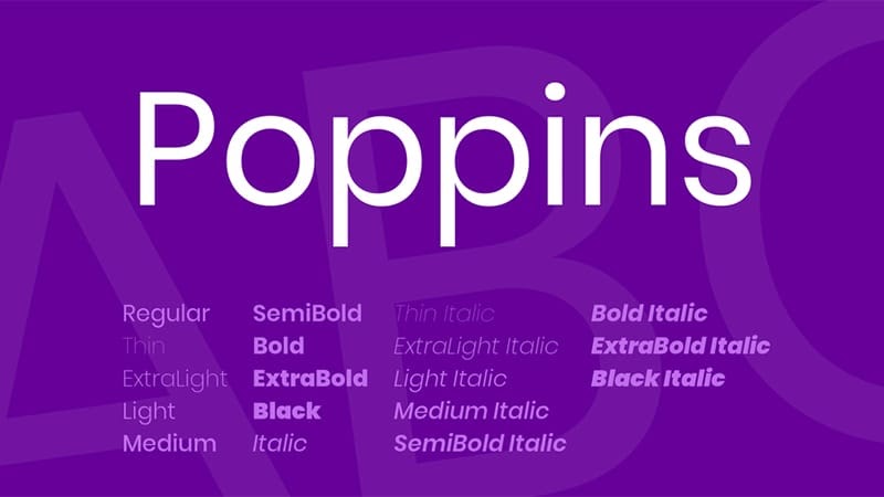 Poppins Font Free Download [Direct Link]