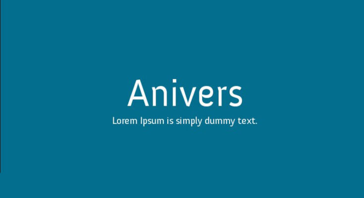 Anivers Font Free Download [Direct Link]