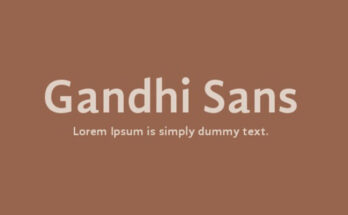 Gandhi Sans Font Free Download [Direct Link]