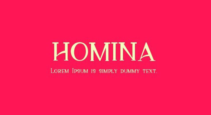 Homina Font Free Download [Direct Link]