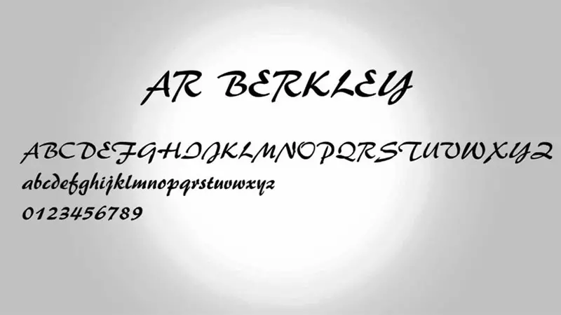 AR Berkley Font Free Download
