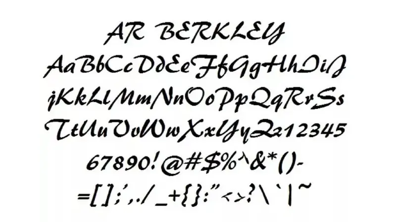 AR Berkley Font Free Download