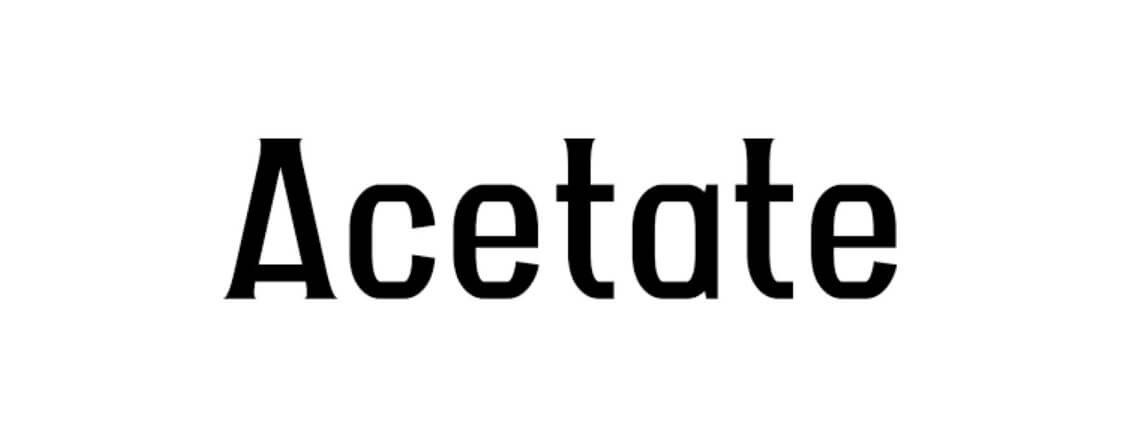 Acetate Font Family Free Download