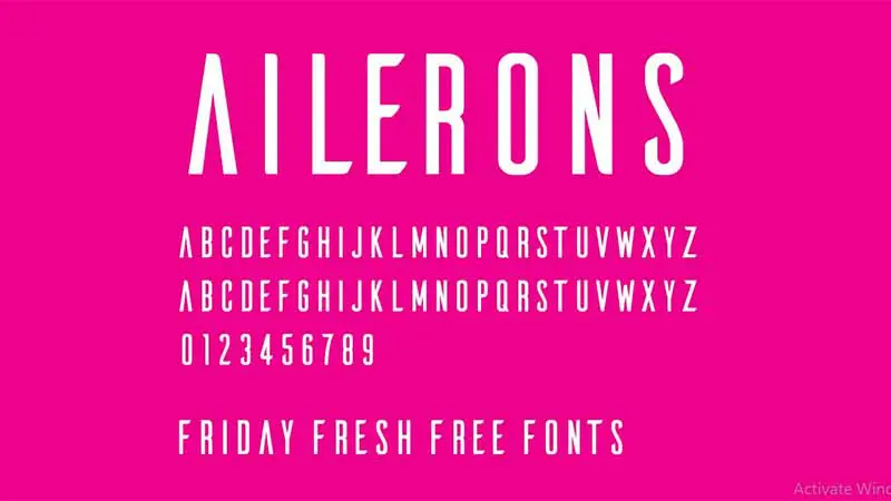 Ailerons Font Free Download