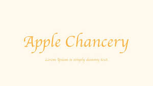 get apple chancery font