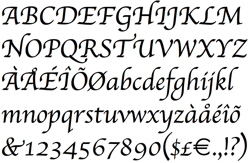 Apple Chancery Font Free Download