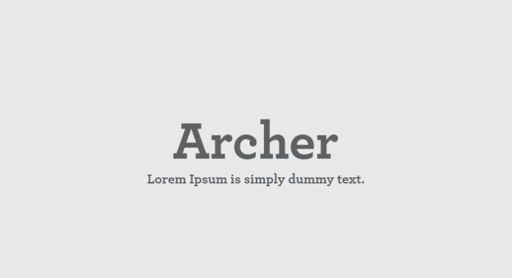 Archer Font Free Download