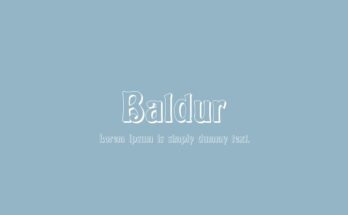 Baldur Font Free