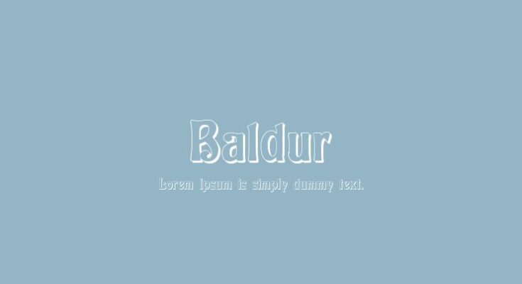 Baldur Font Family Free Download