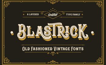 Blastrick Vintage Font family