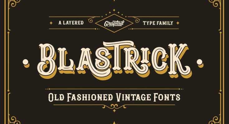 Blastrick Vintage Font Free Download