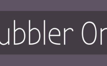 Bubbler One Font free