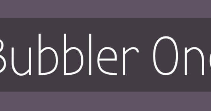 Bubbler One Font Free Download