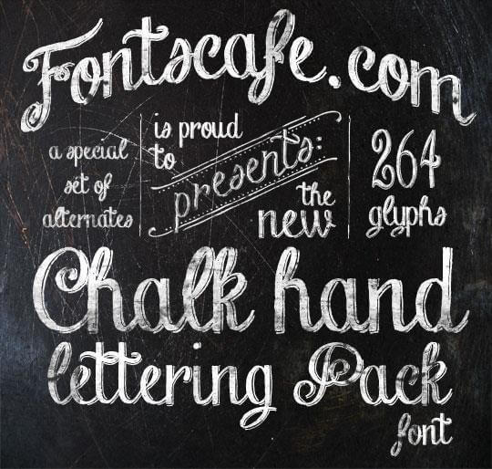 Chalk Hand Lettering Pack Font Free Download