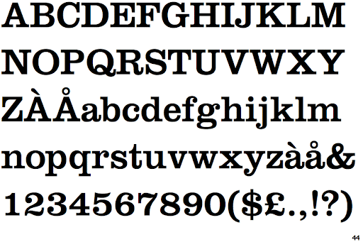 Clarendon Typeface Font Free Download