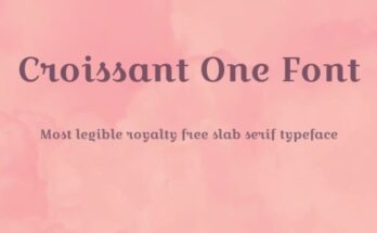 Croissant-One-Font-Family-Free-Download