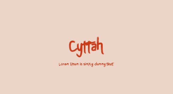 Cyttah Graffiti Font Free Download