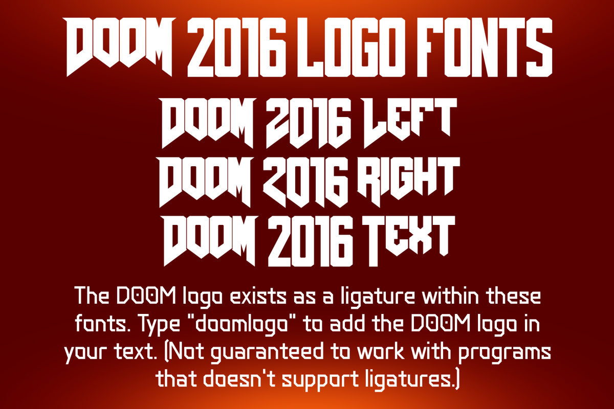 Doom Font Free Download