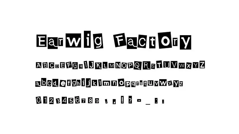 Earwig Factory Font Free Download