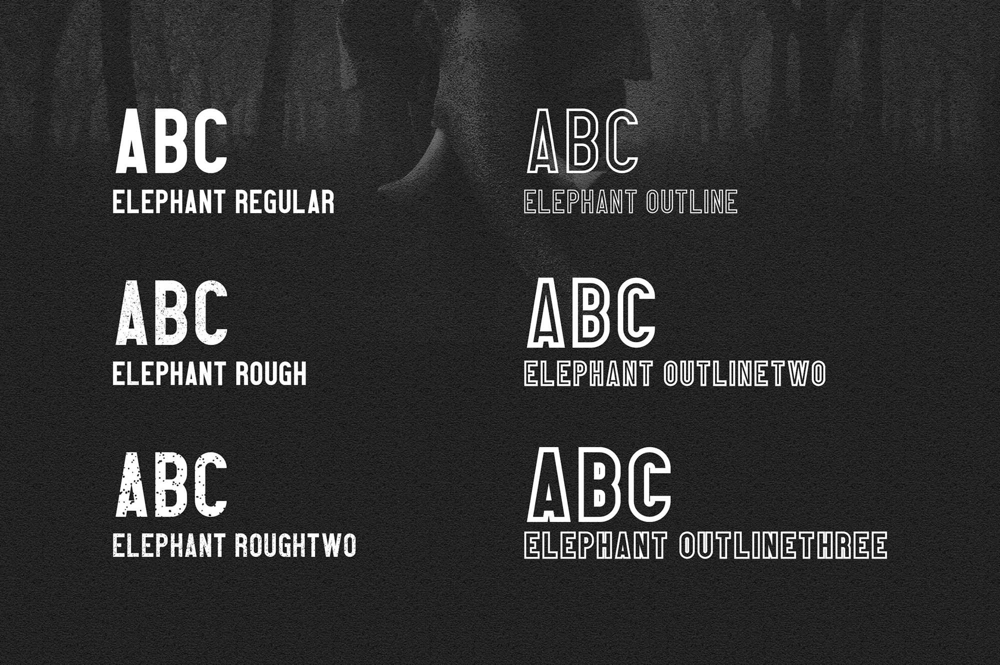 Elephant Font Family Free Download