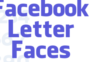 Facebook Letter Faces Font Free Download