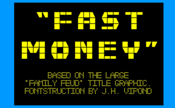 Fast Money Font