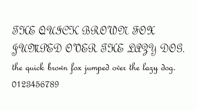 French-Script-Font-Family