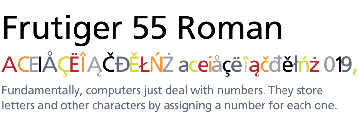 Frutiger 55 Roman Font Family Free Download