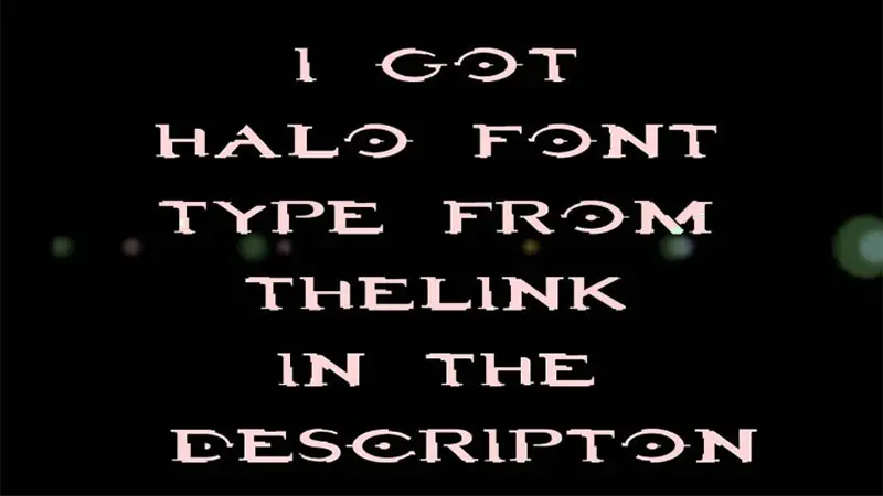 Halo Font Free Download