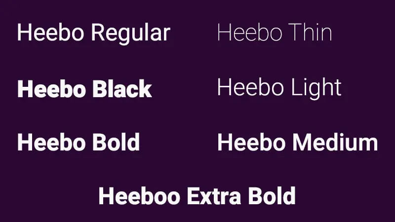 Heebo Font Free Download