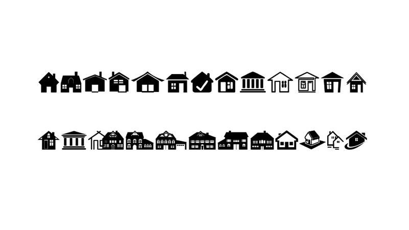 House Icons Font Free Download