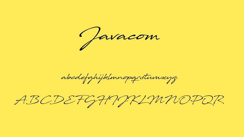 Javacom Font Free Download