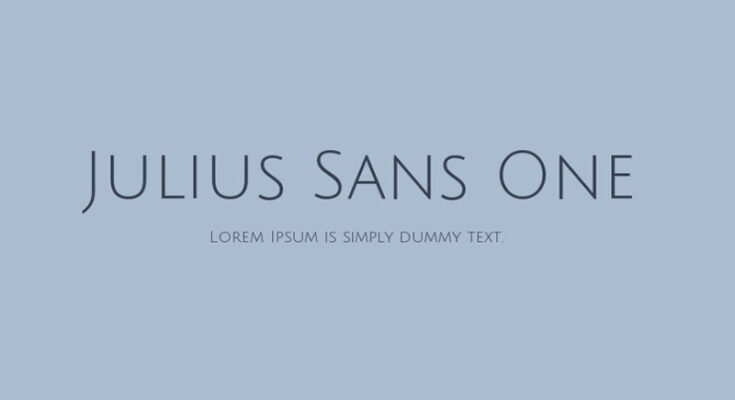 Julius Sans One Font Free Download