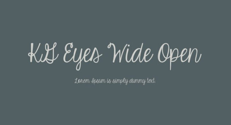 KG Eyes Wide Open Font Free Download
