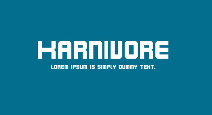 Karnivore Lite Font Free Download