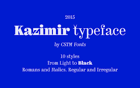 Kazimir Font Family free