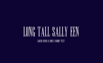 Long Tall Sally EEN Plain Font Free Download