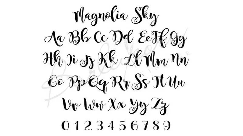 Magnolia Sky Font Free Download