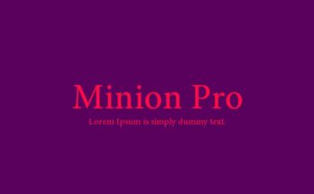 Minion Pro Font