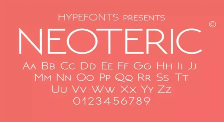 Neoteric Font Free Download