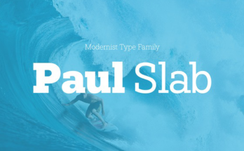 Paul Slab Font Family free