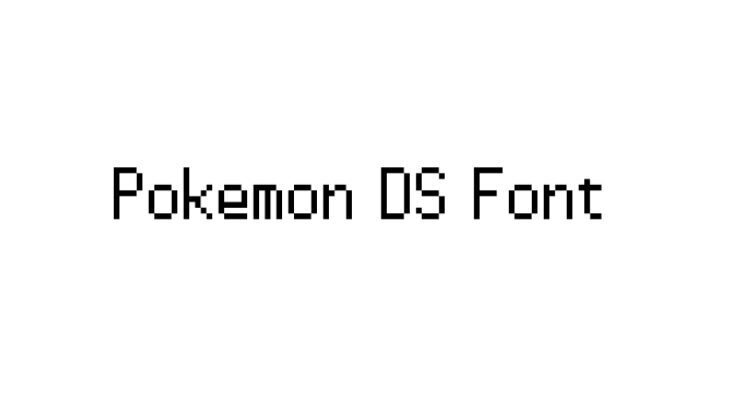 Pokemon DS Font Free Download