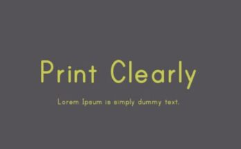 Print-Clearly-Font-Family-Free-Download