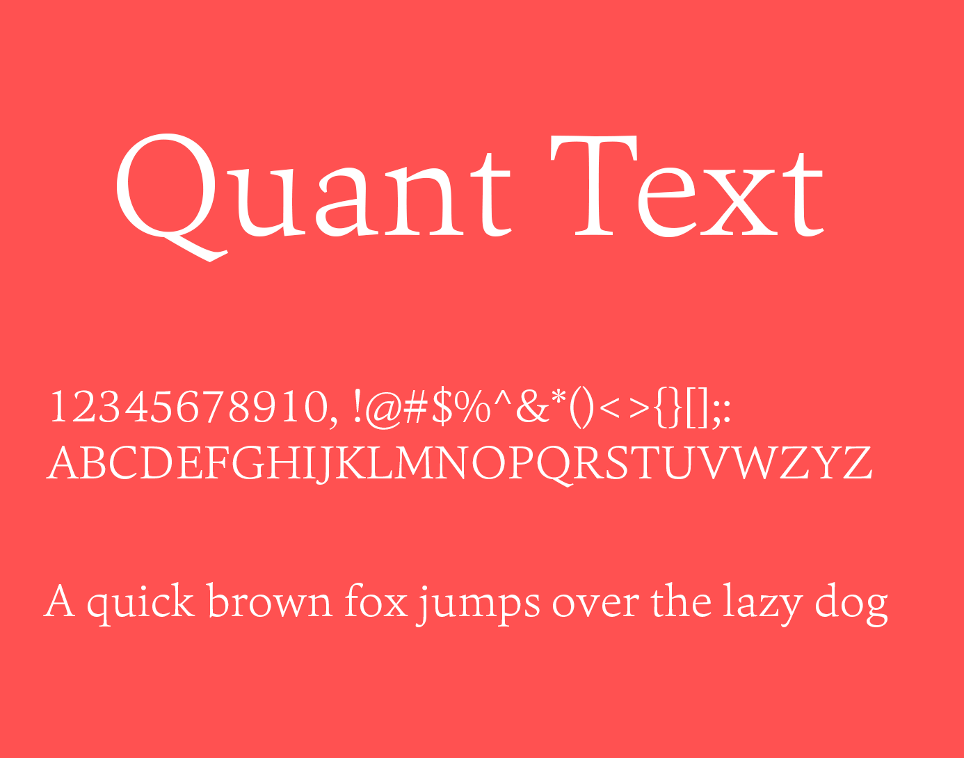 Quant Text Font Free Download