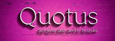 Quotus Slab Font Free Download