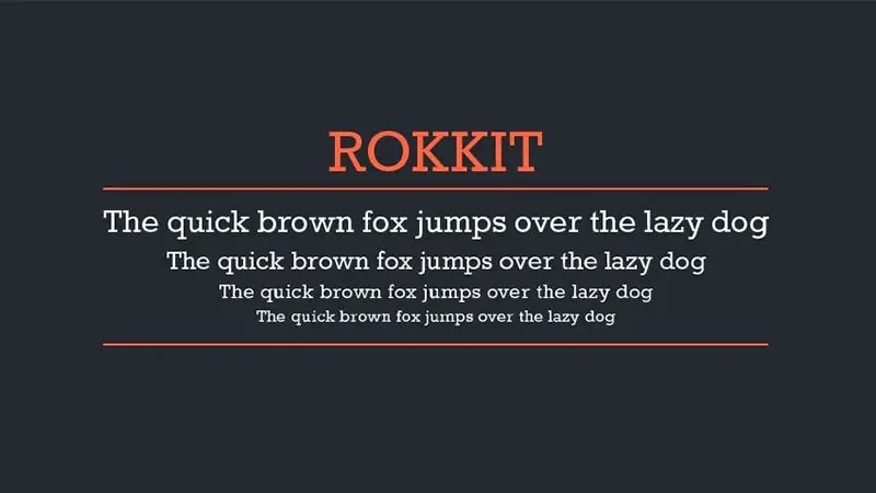 Rokkit Font Free Download