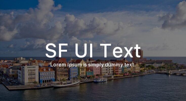 SF UI Text Font Family Free Download